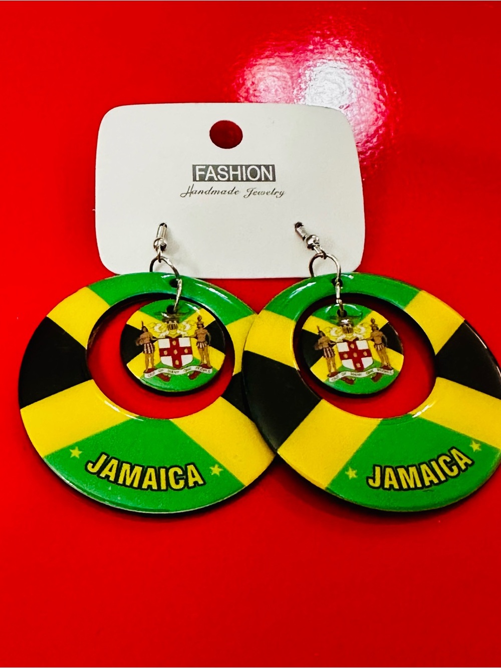 Jamaican Flag Earrings